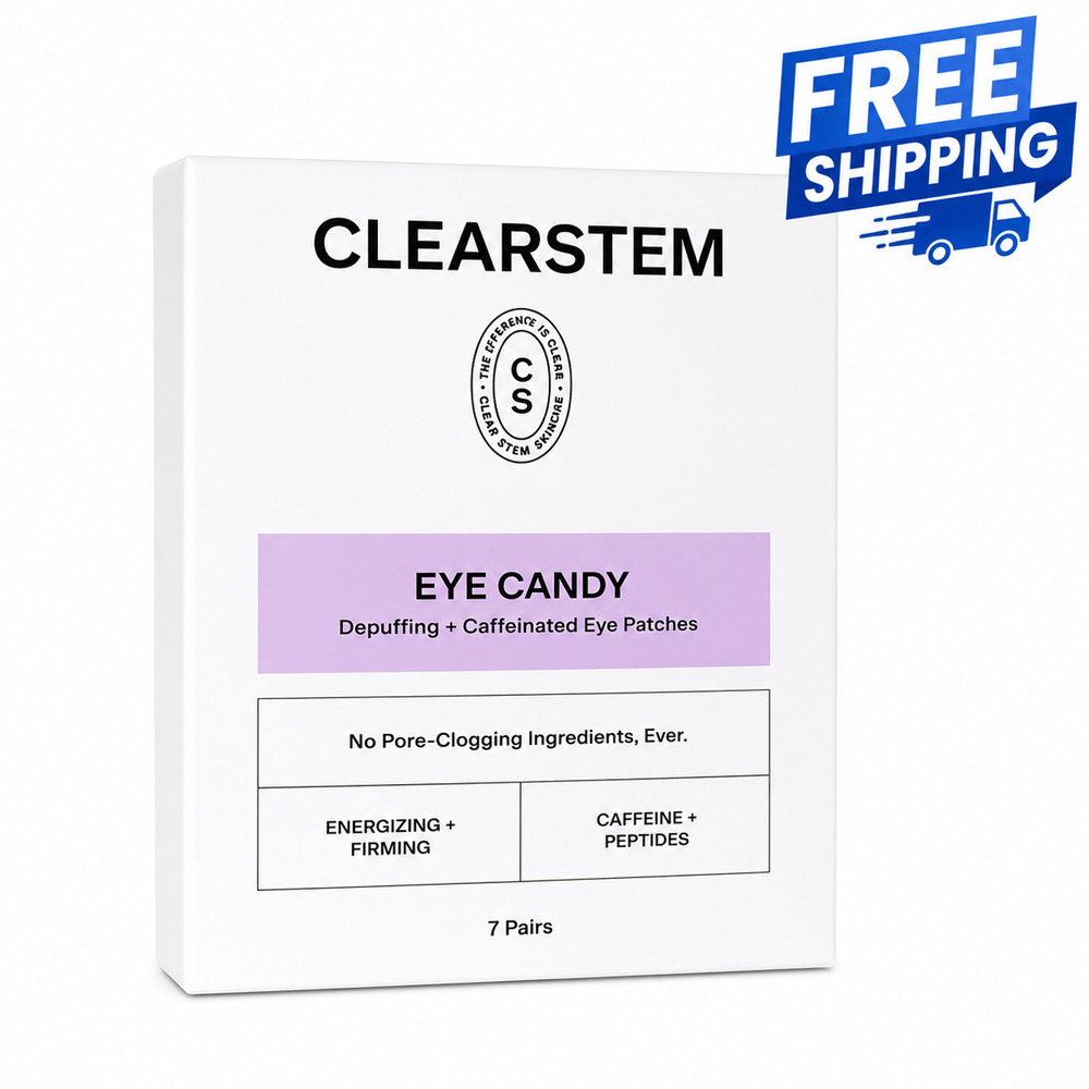 CLEARSTEM Eye Candy Depuffing Caffeinated Eye Patches 7 Pairs Peptides